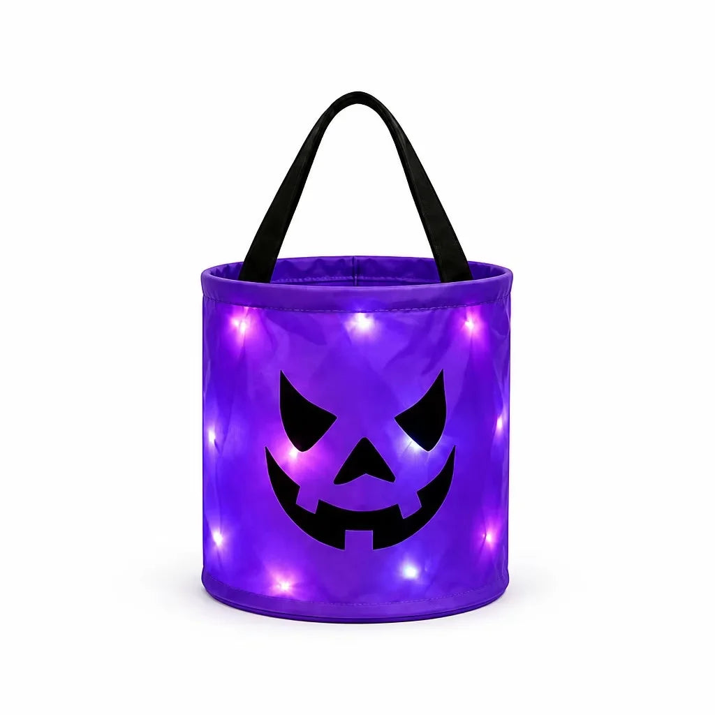 WickedWitches - Halloween LED Pumpkin Candy Bucket
