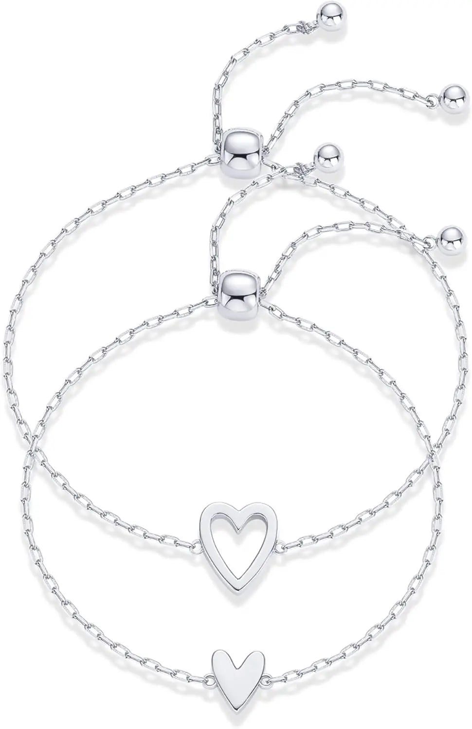 14K Gold Plated Matching Heart Bracelet