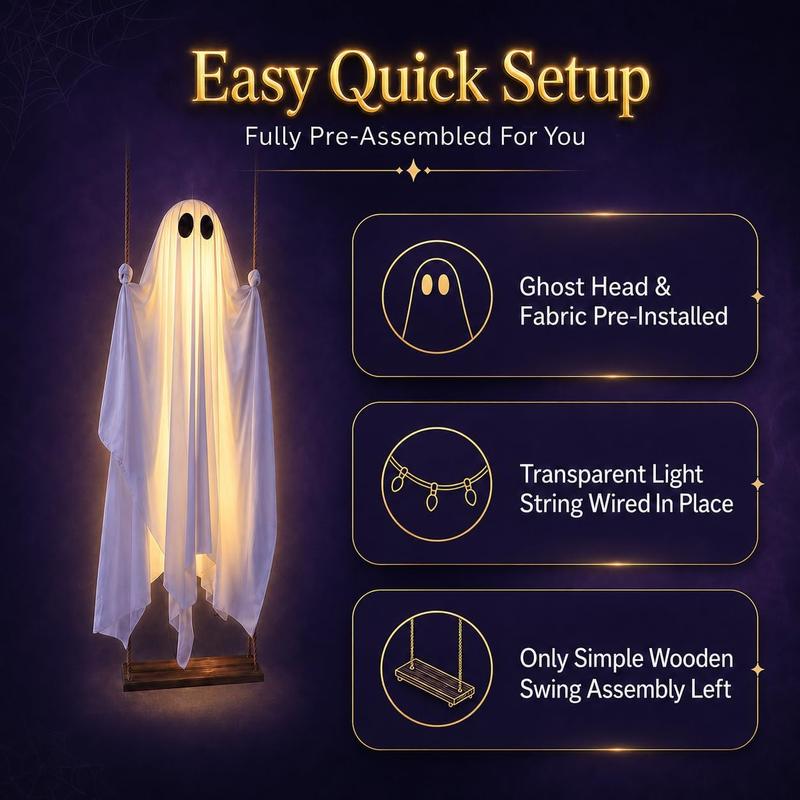 WickedWitches™ - Halloween Hanging Ghost