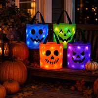 WickedWitches - Halloween LED Pumpkin Candy Bucket