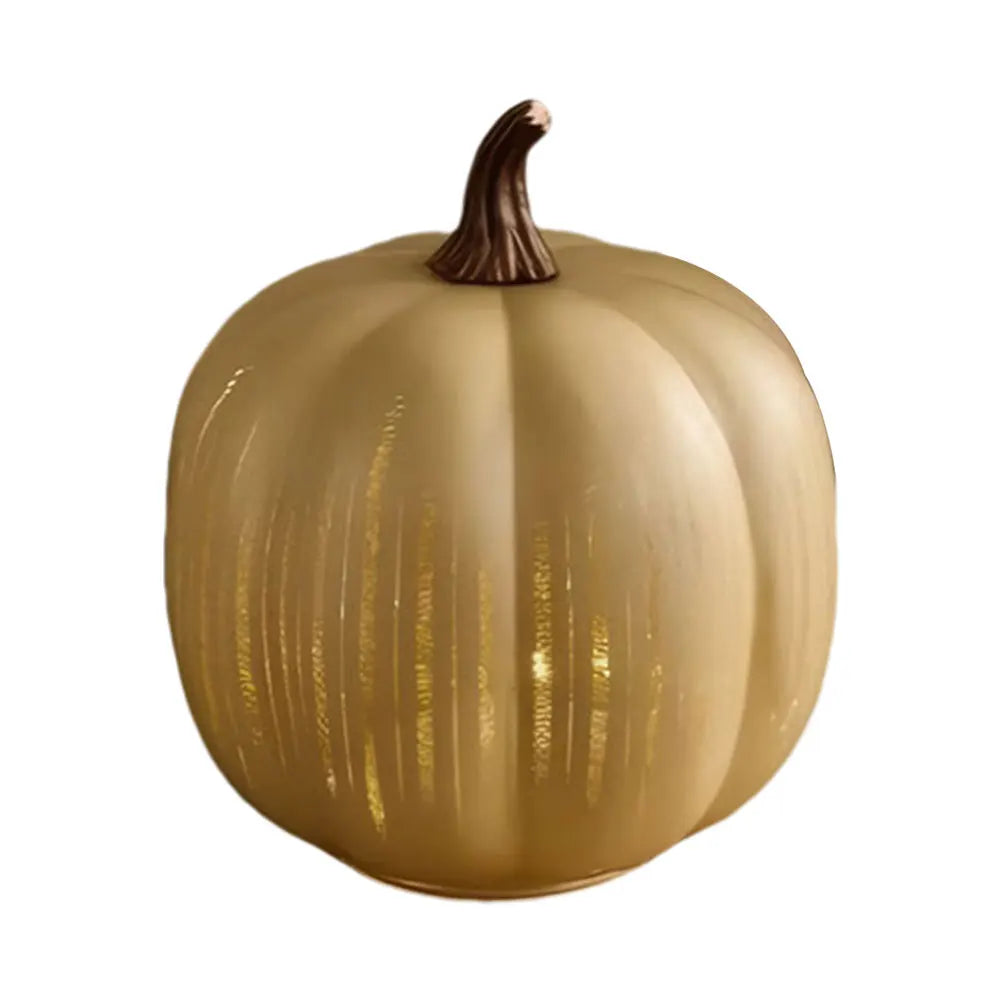 Illuminated Starry Night Glass Pumpkins