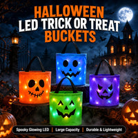 WickedWitches - Halloween LED Pumpkin Candy Bucket