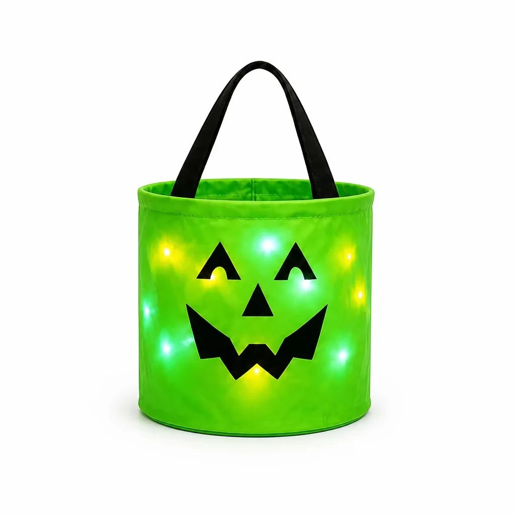 WickedWitches - Halloween LED Pumpkin Candy Bucket