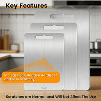 Velixir™ - Stainless Steel Cutting Board Set